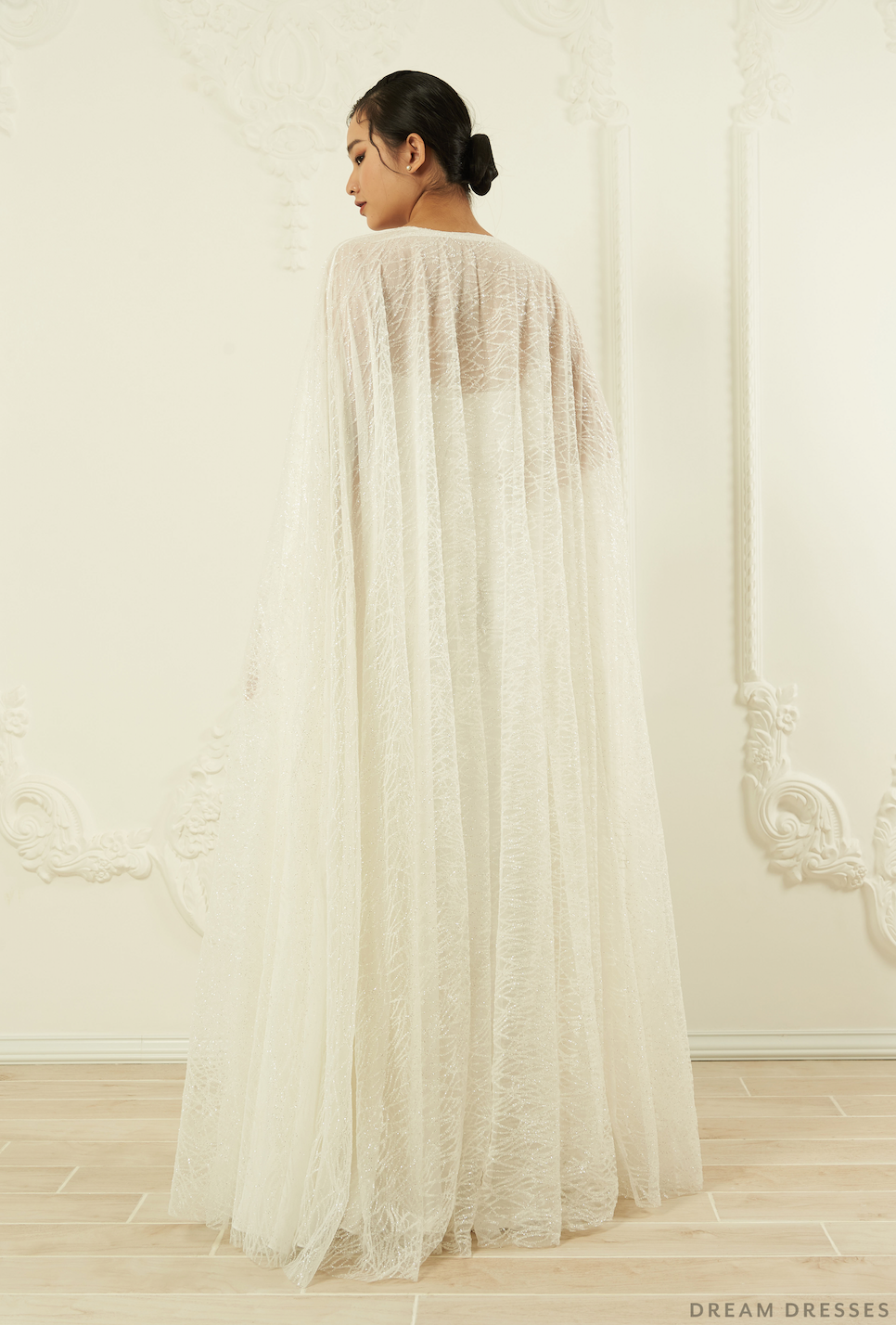 Sparkling Bridal Cape (#ELIANA) - Dream Dresses by P.M.N.