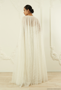 Sparkling Bridal Cape (#ELIANA) - Dream Dresses by P.M.N.
