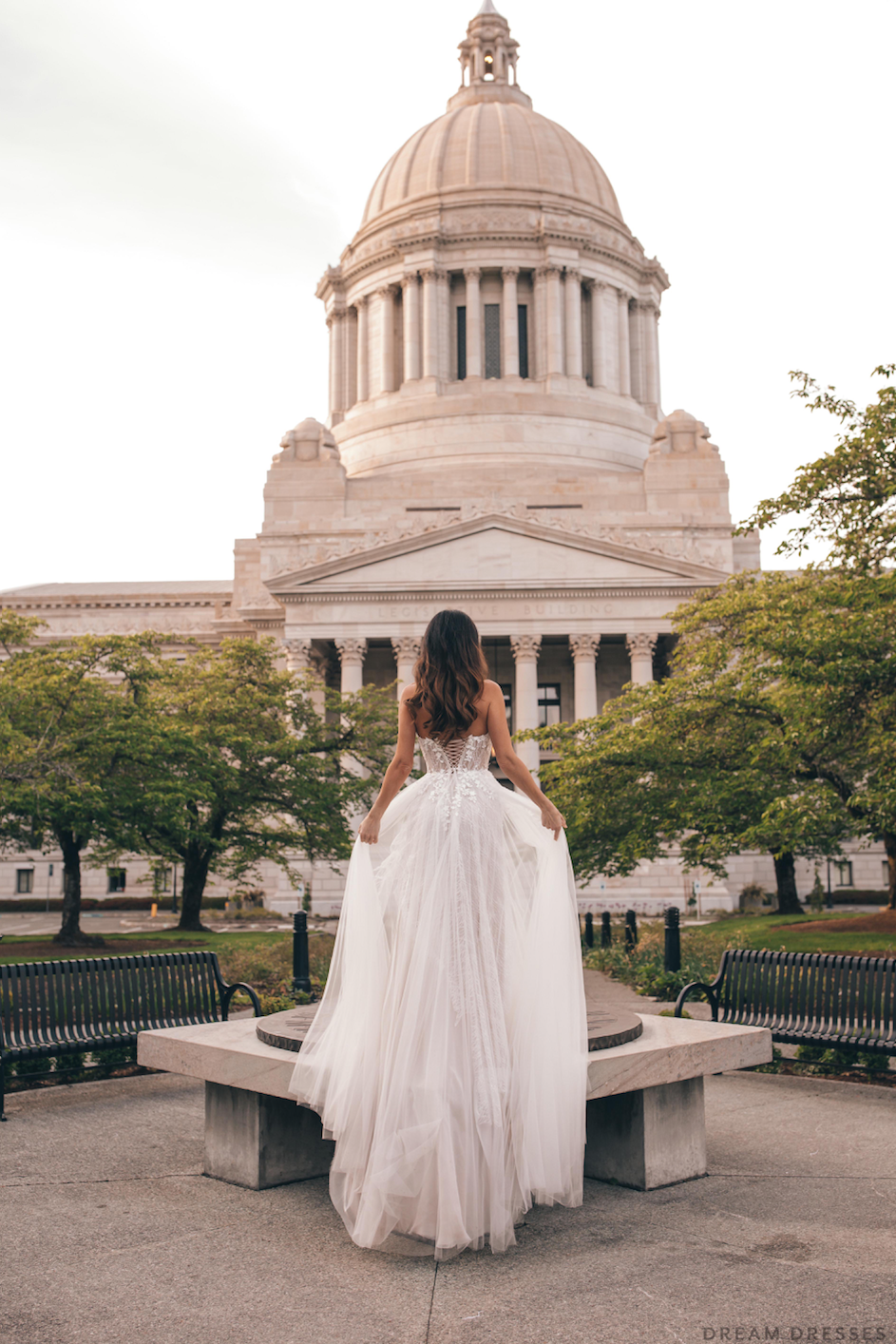 Strapless Lace Wedding Dress (#Nathalia)