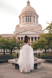 Strapless Lace Wedding Dress (#Nathalia) - Dream Dresses by P.M.N.