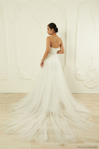 Detachable Wedding Dress Overskirt (#Priya) - Dream Dresses by P.M.N.