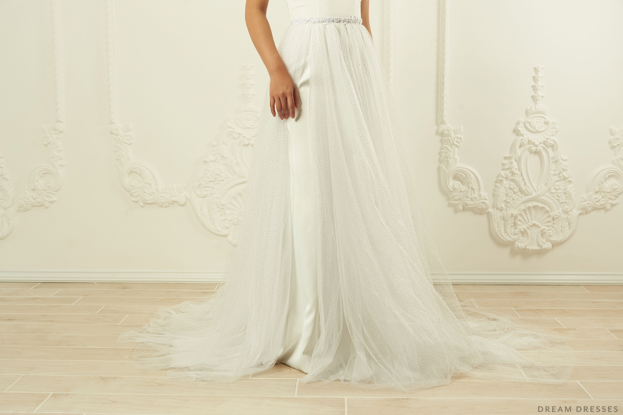 Detachable Wedding Dress Overskirt (#Priya)