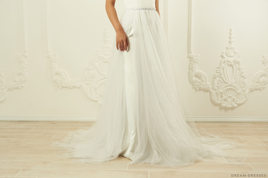 Detachable Wedding Dress Overskirt (#Priya) - Dream Dresses by P.M.N.