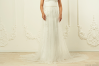 Detachable Bridal Overskirt with Pearls (#Belinda) - Dream Dresses by P.M.N.