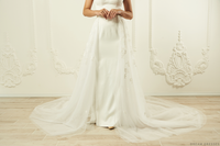 Lace Detachable Bridal Train (#Callie) - Dream Dresses by P.M.N.