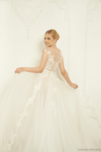 Detachable Bridal Overskirt (#Savia) - Dream Dresses by P.M.N.