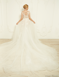 Detachable Bridal Overskirt (#Savia) - Dream Dresses by P.M.N.