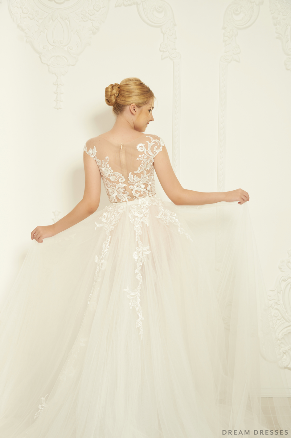 Detachable Bridal Overskirt (#Savia)