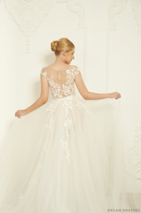 Detachable Bridal Overskirt (#Savia) - Dream Dresses by P.M.N.