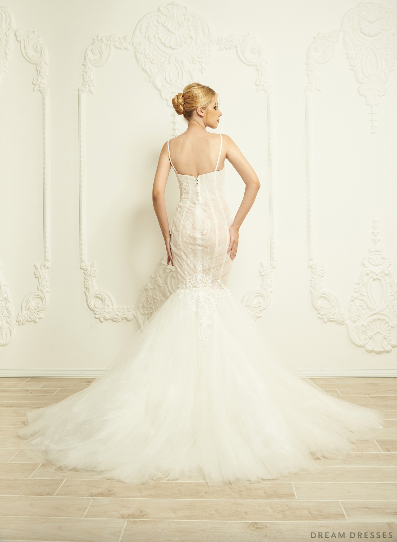 Lace Trumpet Wedding Dress (#Cierra) - Dream Dresses by P.M.N.