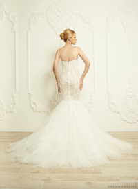 Lace Trumpet Wedding Dress (#Cierra) - Dream Dresses by P.M.N.