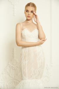 Lace Trumpet Wedding Dress (#Cierra) - Dream Dresses by P.M.N.