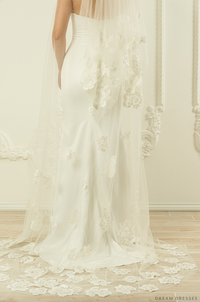 Two Layers Lace Bridal Veil (#Siran) - Dream Dresses by P.M.N.