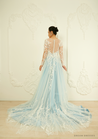 Blue Wedding Dress (#Madeleine) - Dream Dresses by P.M.N.