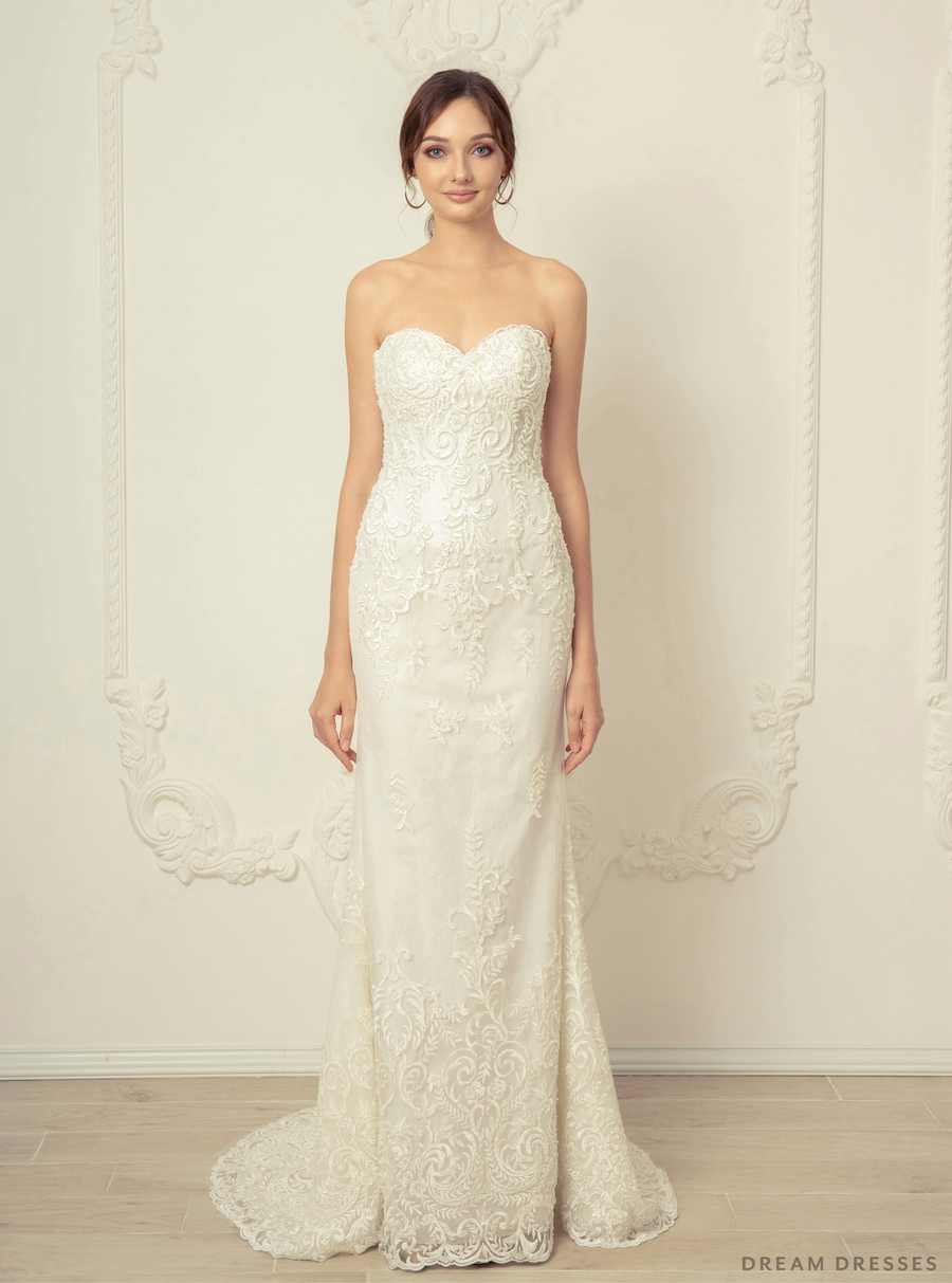 Lace Mermaid Wedding Dress (#Luciana) - Dream Dresses by P.M.N.