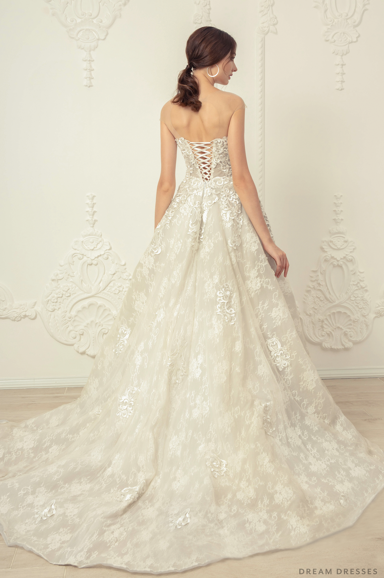 A-line Lace Wedding Dress (#Emily)