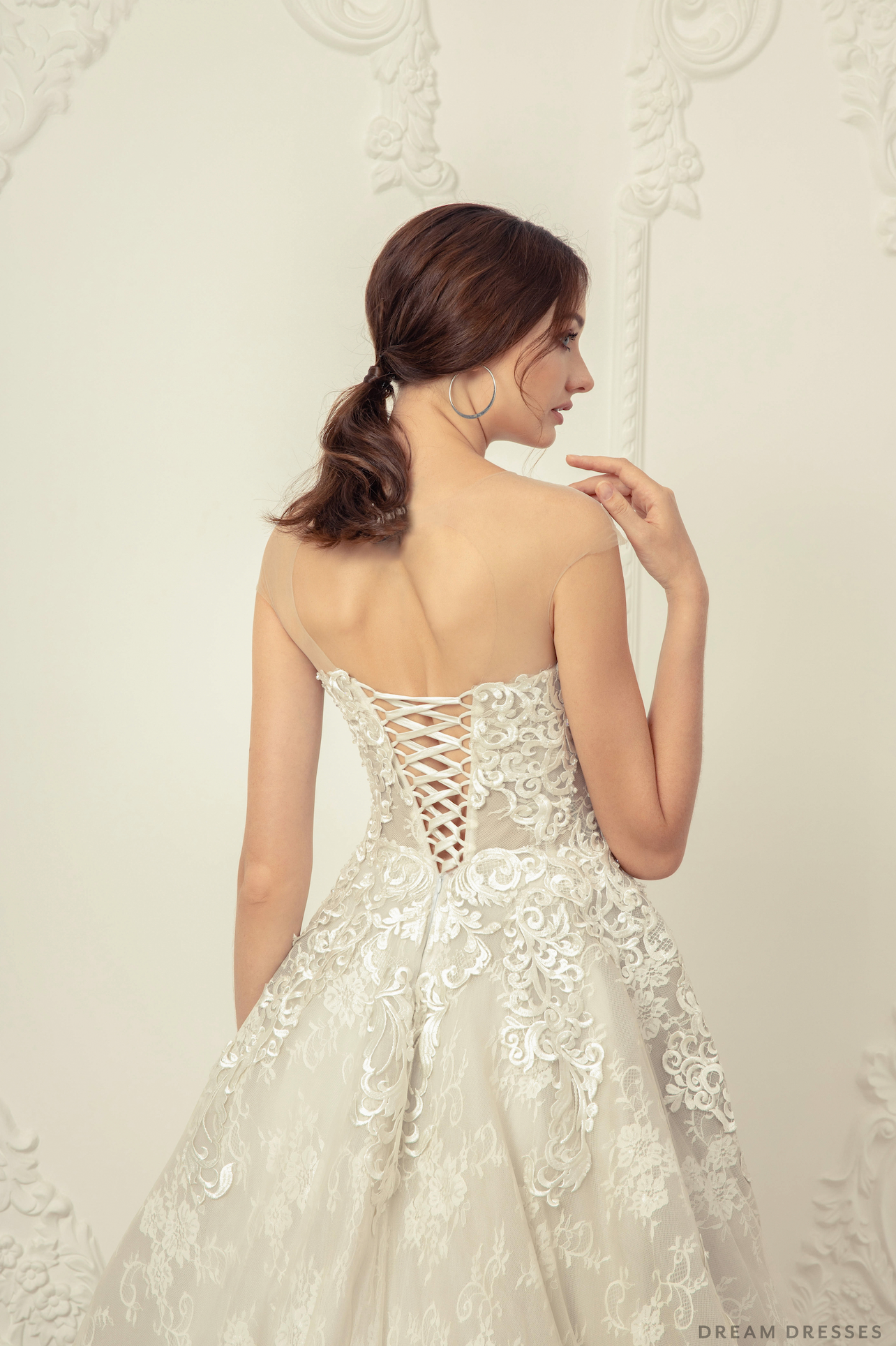 A-line Lace Wedding Dress (#Emily) - Dream Dresses by P.M.N.