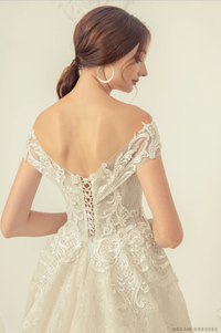 Off Shoulder Ball Gown Wedding Dress (#Campbell) - Dream Dresses by P.M.N.