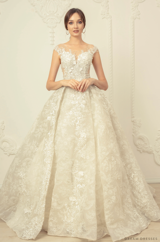 Lace Ball Gown Wedding Dress (#Vallea)