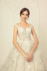 Lace Ball Gown Wedding Dress (#Vallea) - Dream Dresses by P.M.N.