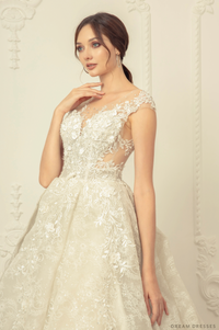 Lace Ball Gown Wedding Dress (#Vallea) - Dream Dresses by P.M.N.