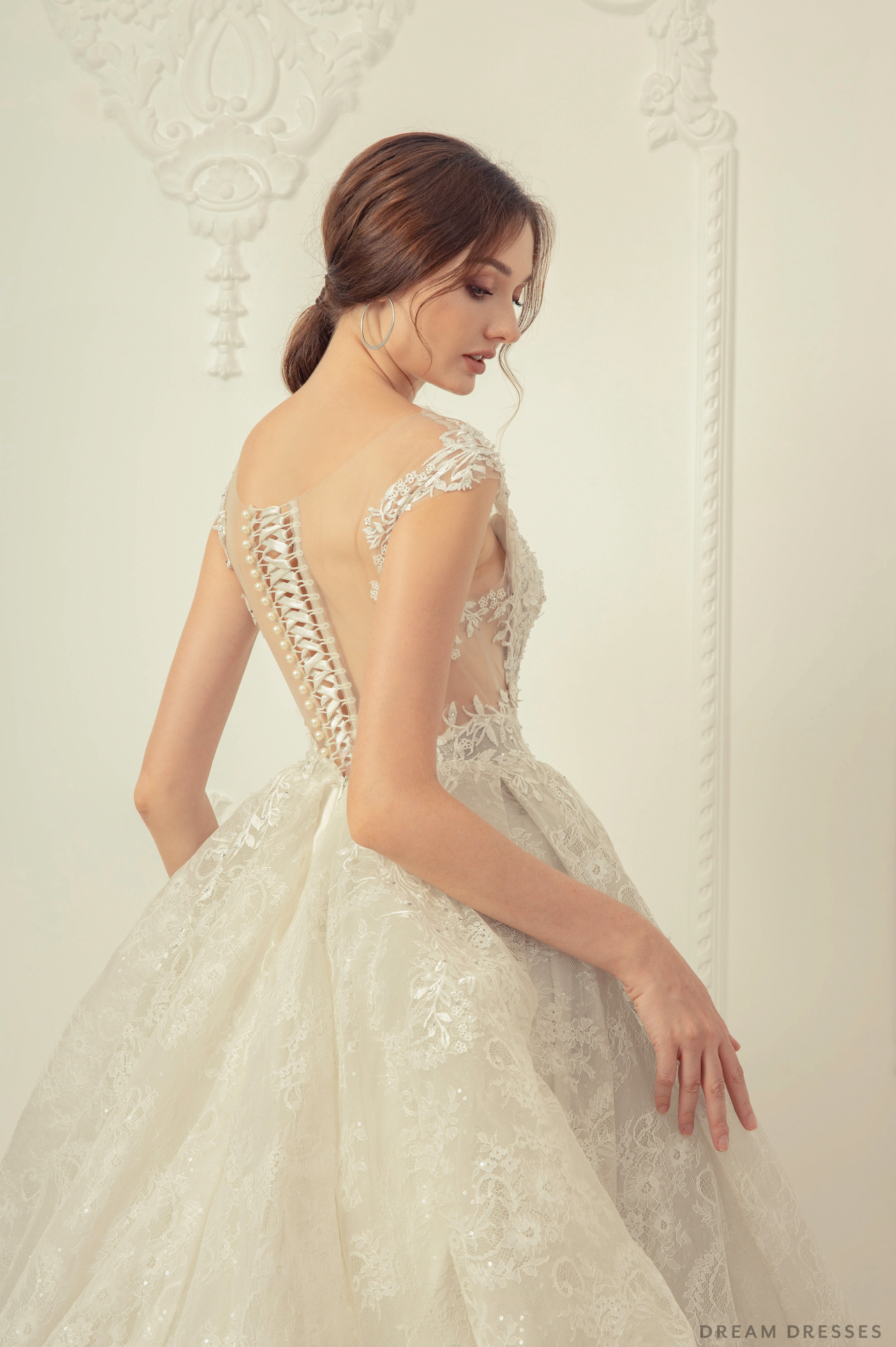 Lace Ball Gown Wedding Dress (#Vallea)