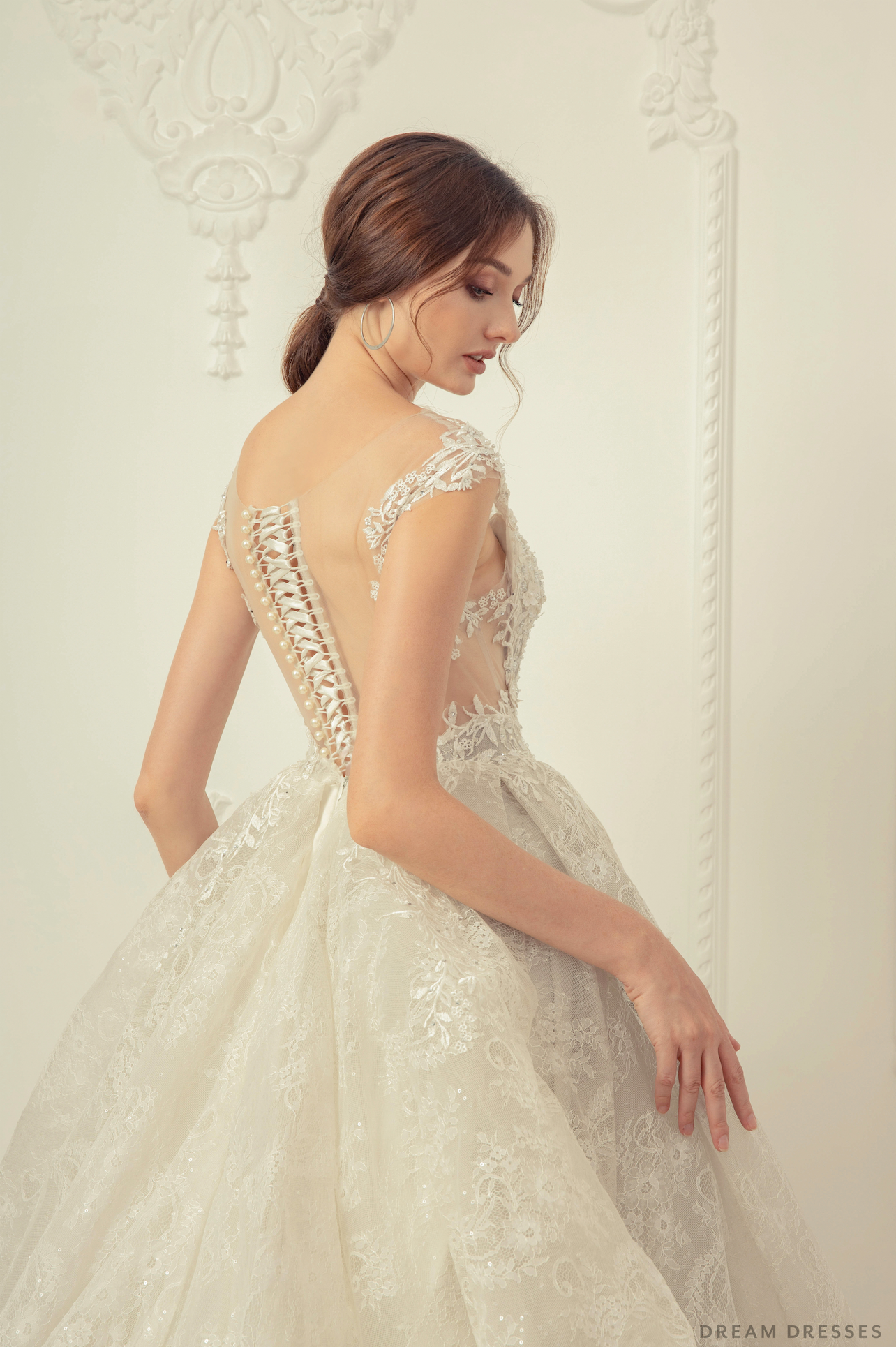 Lace Ball Gown Wedding Dress (#Vallea) - Dream Dresses by P.M.N.