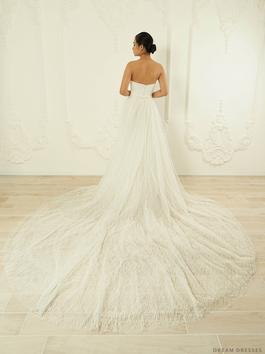 Detachable Train for Wedding Dress (#Terza) - Dream Dresses by P.M.N.