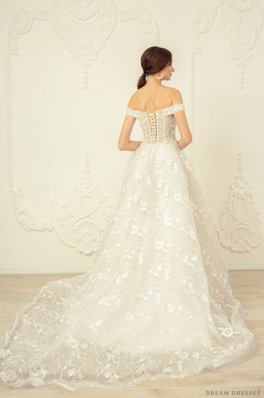 Ball Gown Wedding Dress with Rhinestones (#Nicola) - Dream Dresses by P.M.N.