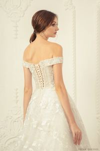 Ball Gown Wedding Dress with Rhinestones (#Nicola) - Dream Dresses by P.M.N.