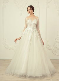 Long Sleeves Lace Wedding Dress (#Jolanda) - Dream Dresses by P.M.N.
