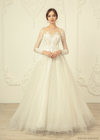 Long Sleeves Lace Wedding Dress (#Jolanda) - Dream Dresses by P.M.N.