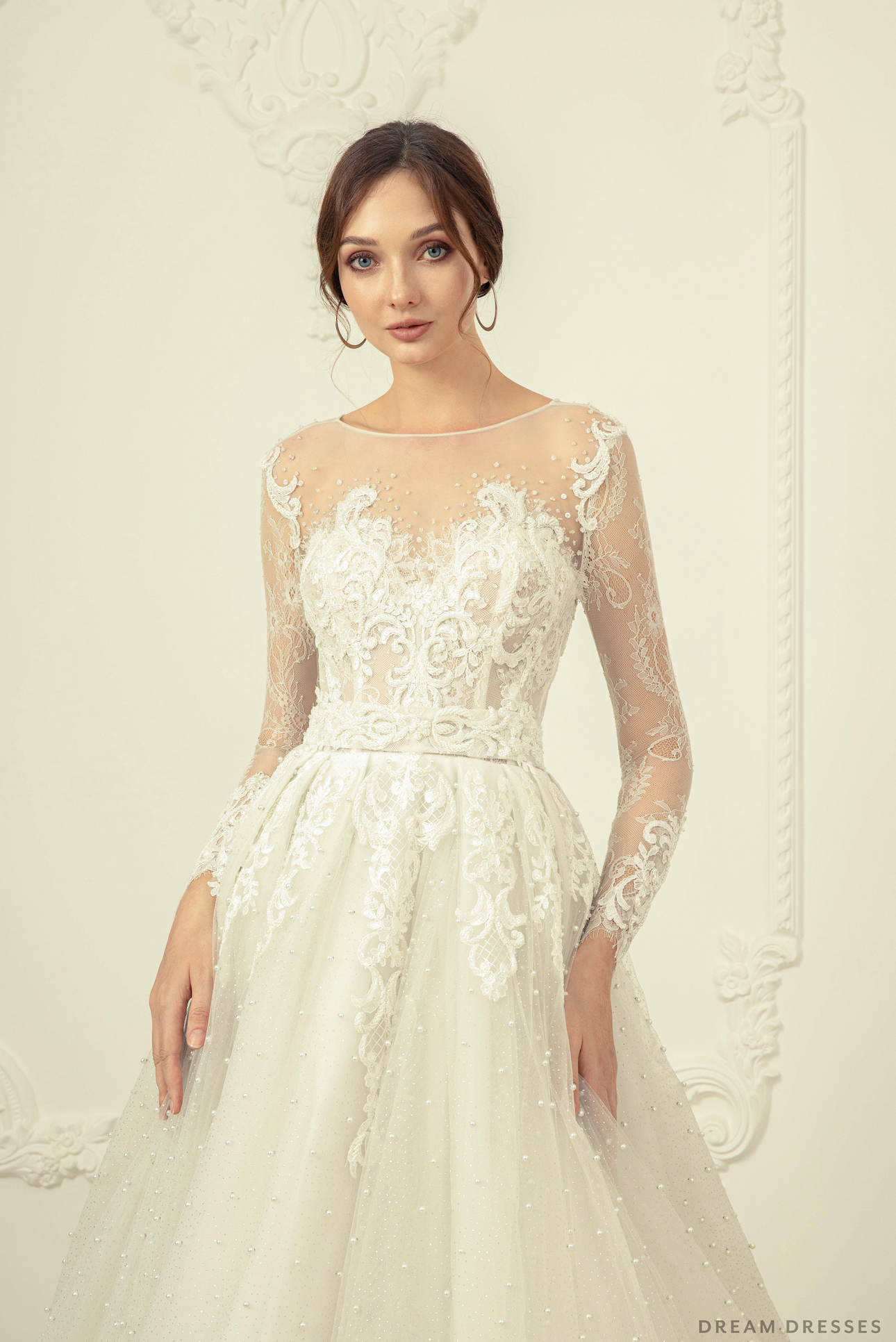 Long Sleeves Lace Wedding Dress (#Jolanda) - Dream Dresses by P.M.N.
