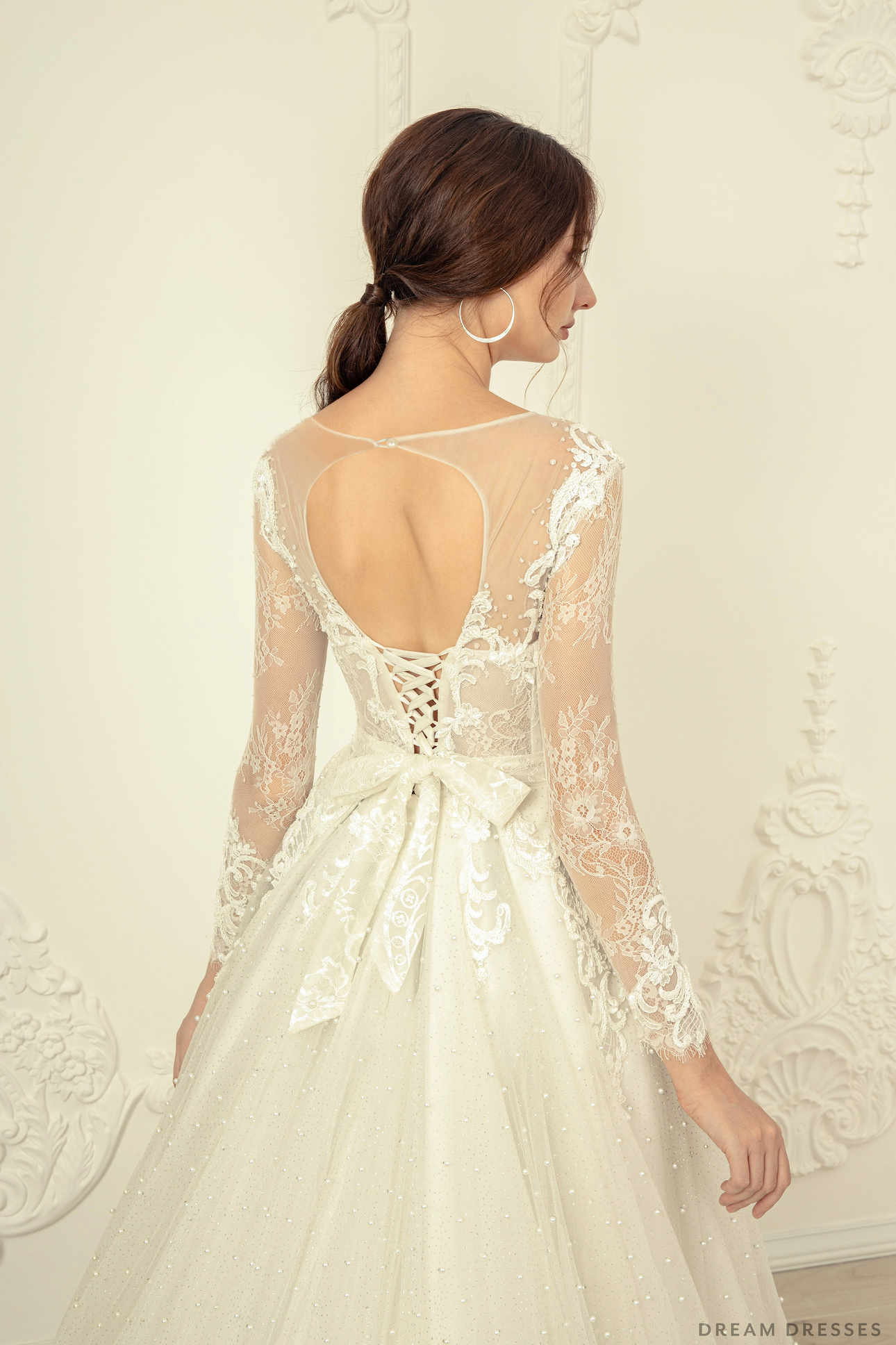 Long Sleeves Lace Wedding Dress (#Jolanda) - Dream Dresses by P.M.N.