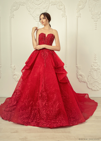 Red Ball Gown Wedding Dress (#Imilia) - Dream Dresses by P.M.N.