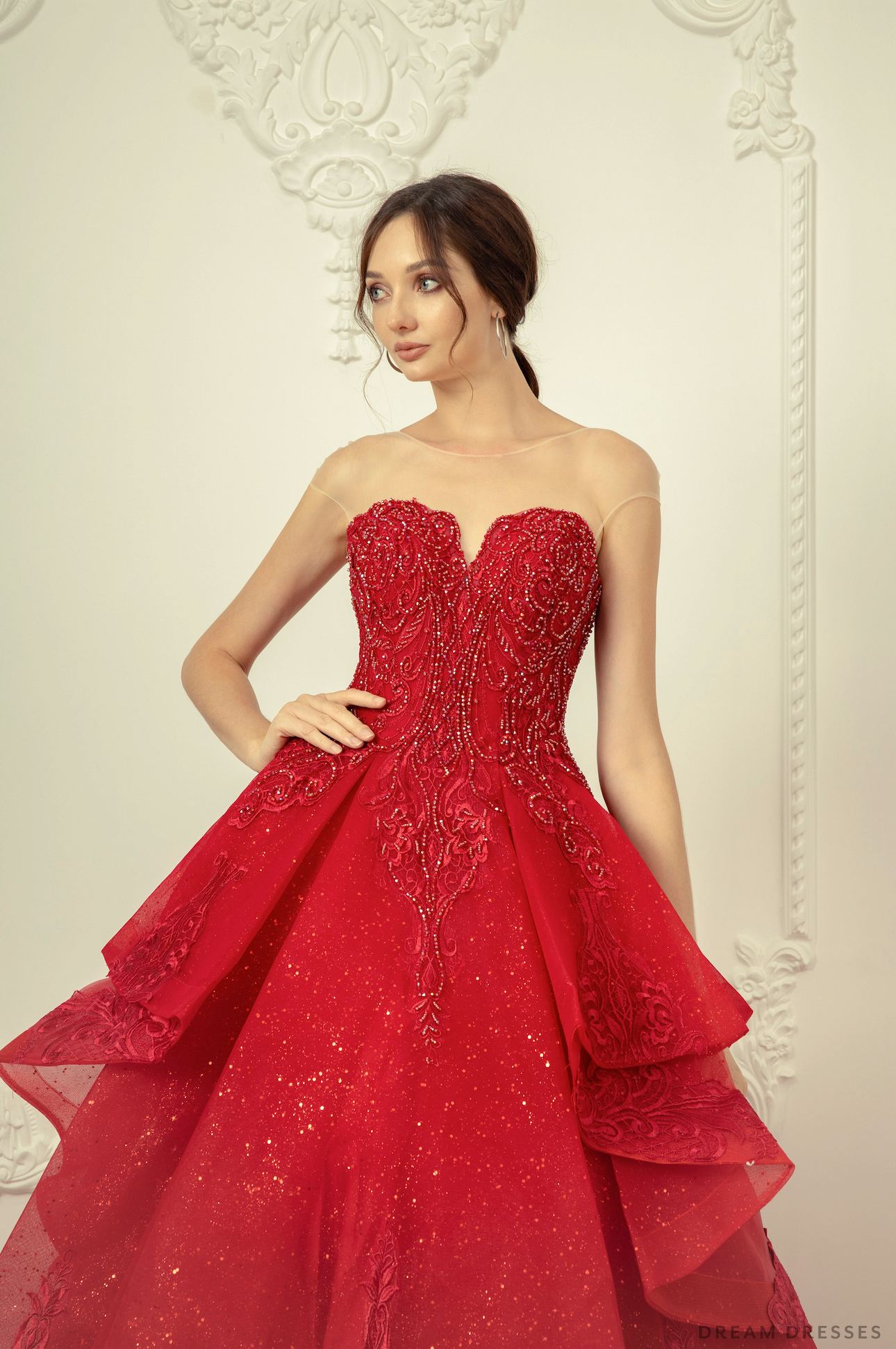 Off the Shoulder Wine Red Ball Gown | Red quinceanera dresses, Red ball gown,  Ball gowns