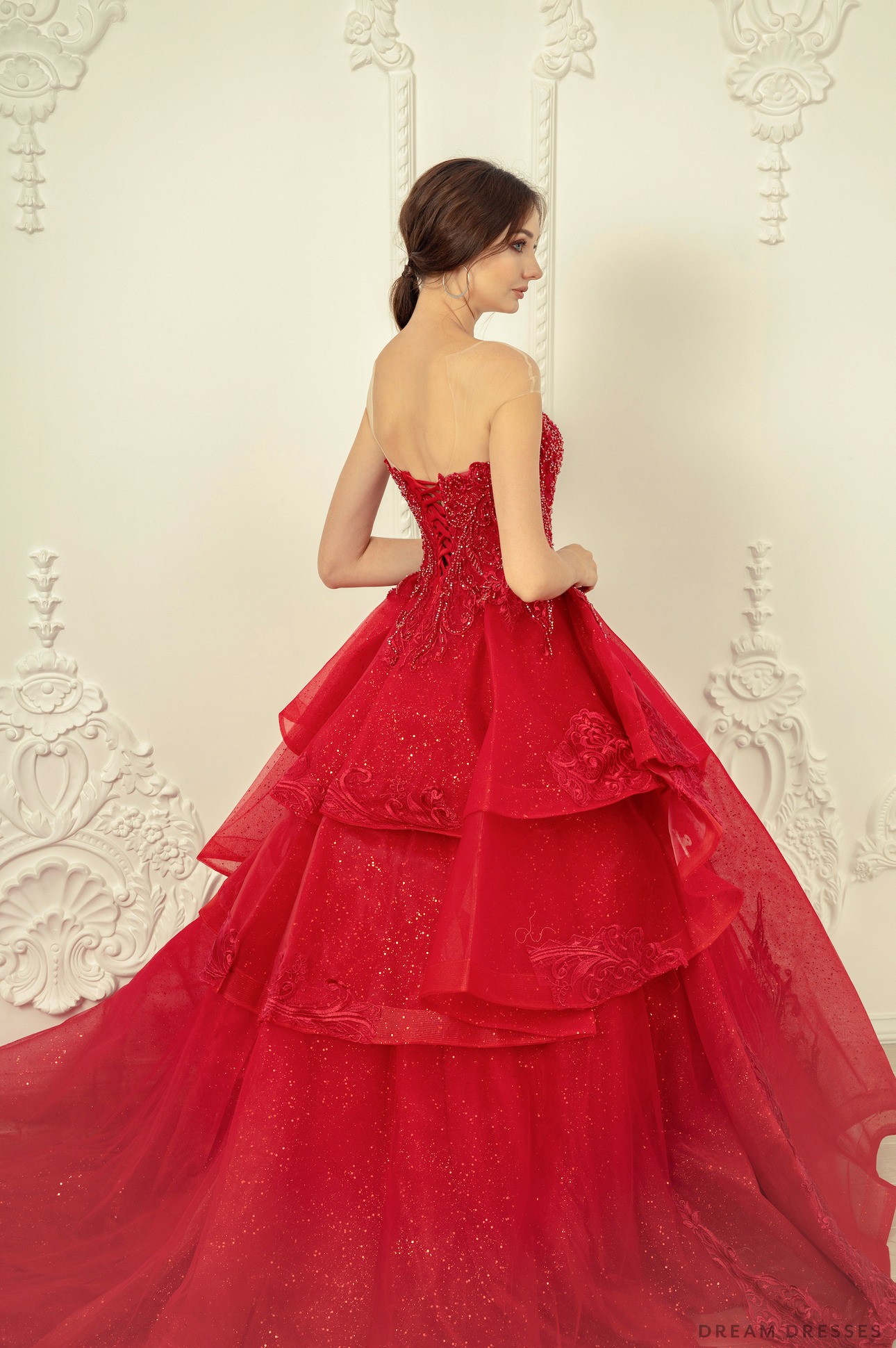 Red Ball Gown Wedding Dress (#Imilia)