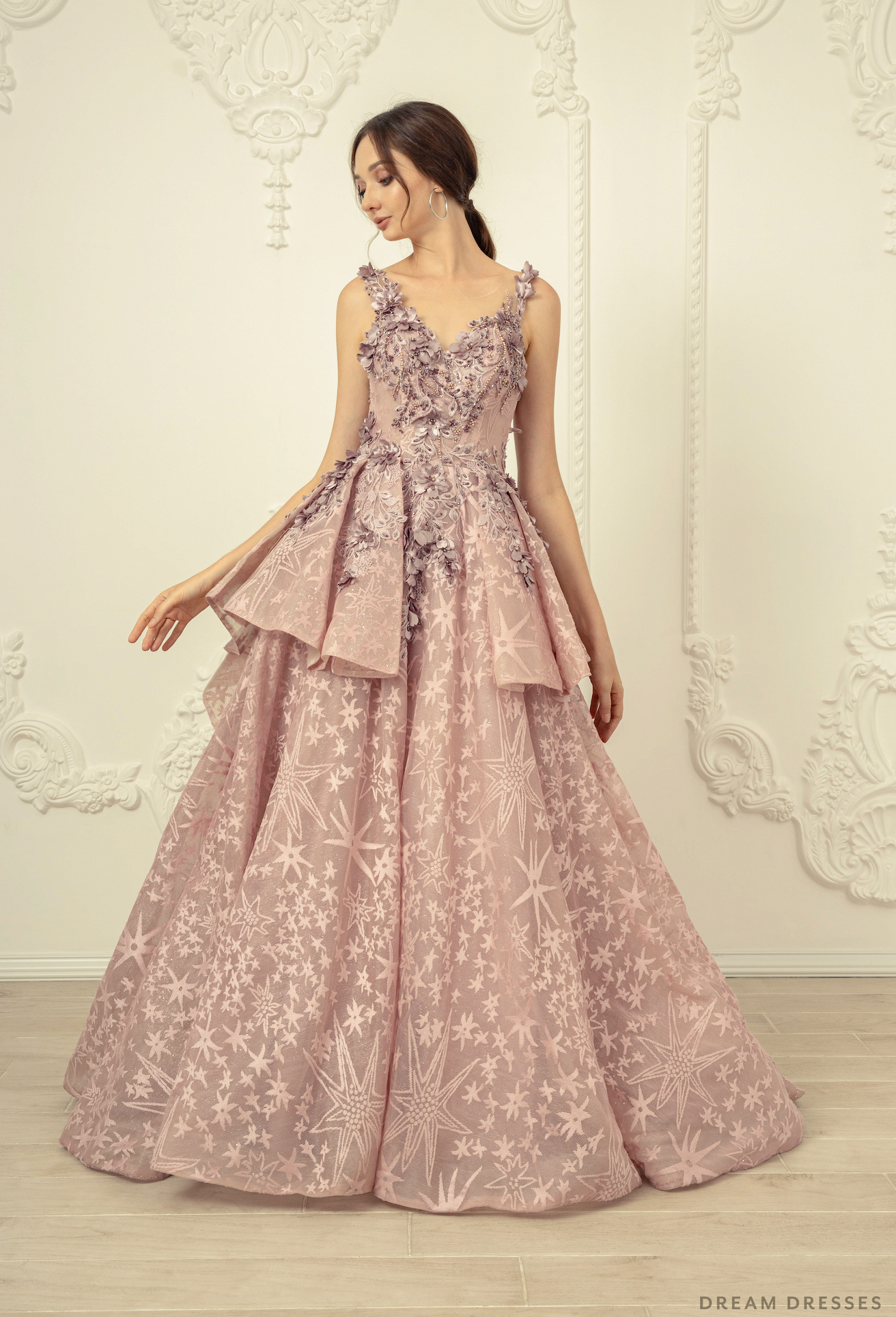 Dresses in lilac color top