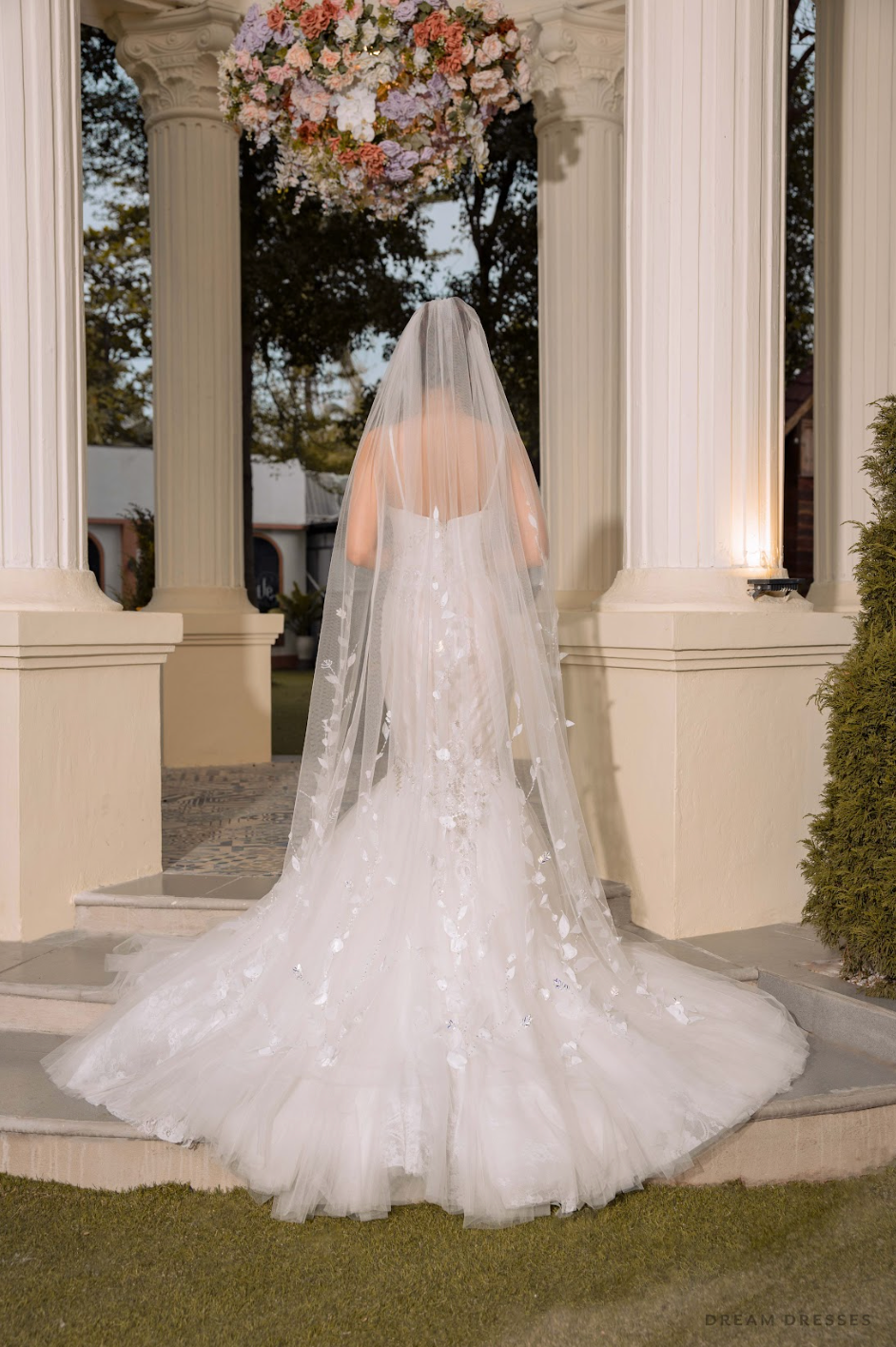 3D Embellished Wedding Veil (#KEISHA) - Dream Dresses by P.M.N.