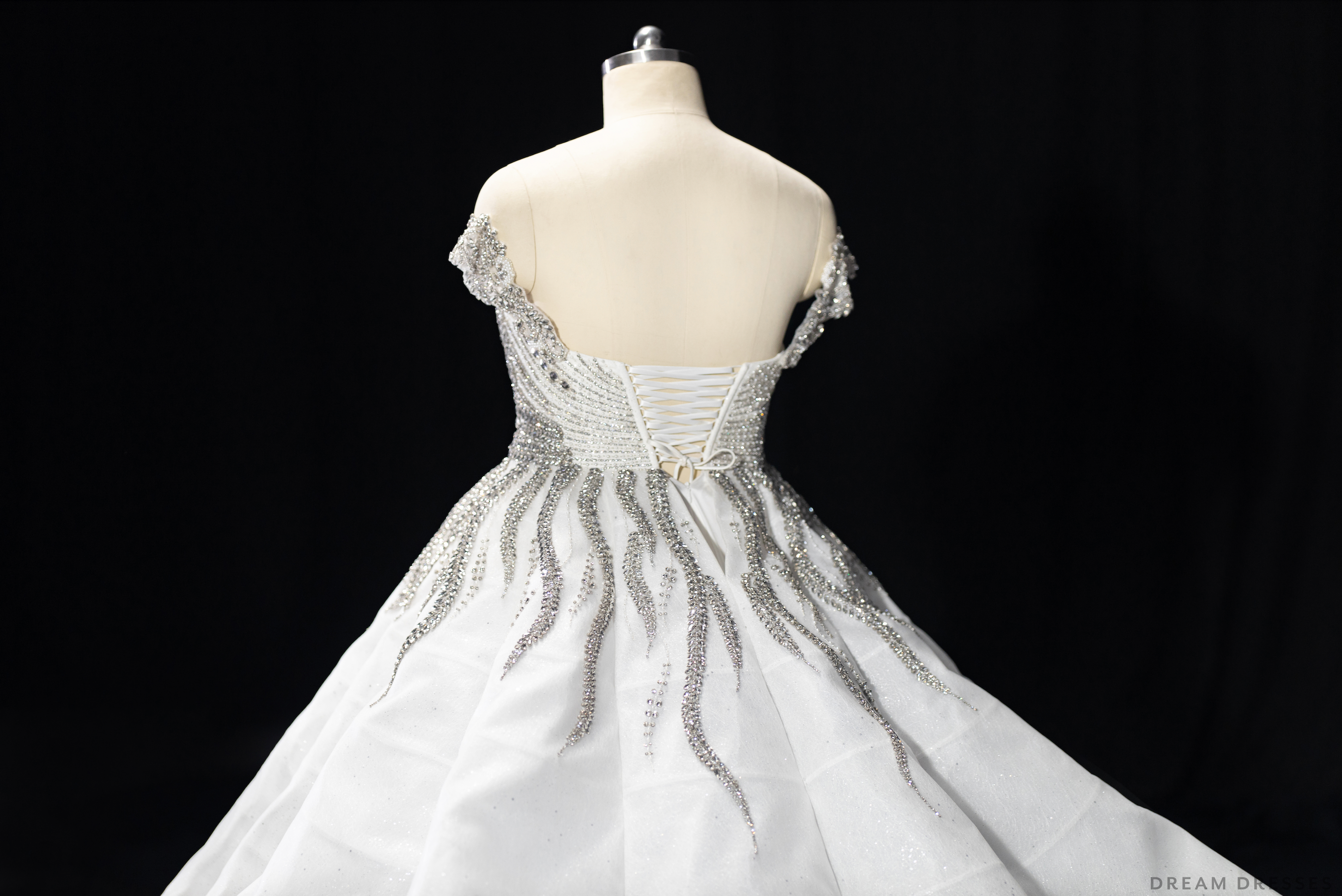 Haute Couture Ball Gown Wedding Dress with Swarovski Crystals (#SHARMAINE)