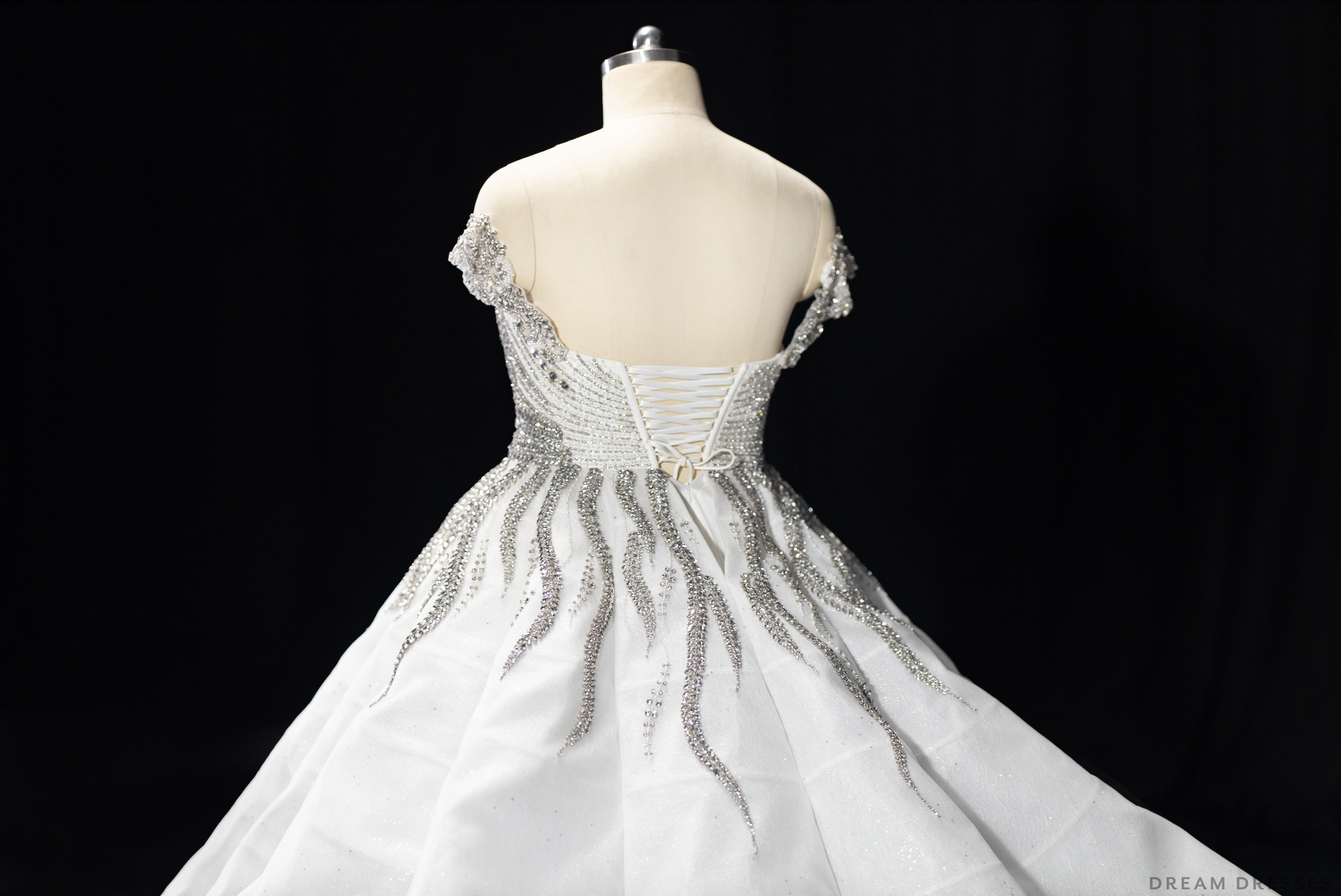 Haute Couture Ball Gown Wedding Dress with Swarovski Crystals (#SHARMAINE) - Dream Dresses by P.M.N.