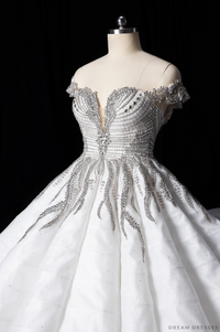 Haute Couture Ball Gown Wedding Dress with Swarovski Crystals (#SHARMAINE) - Dream Dresses by P.M.N.
