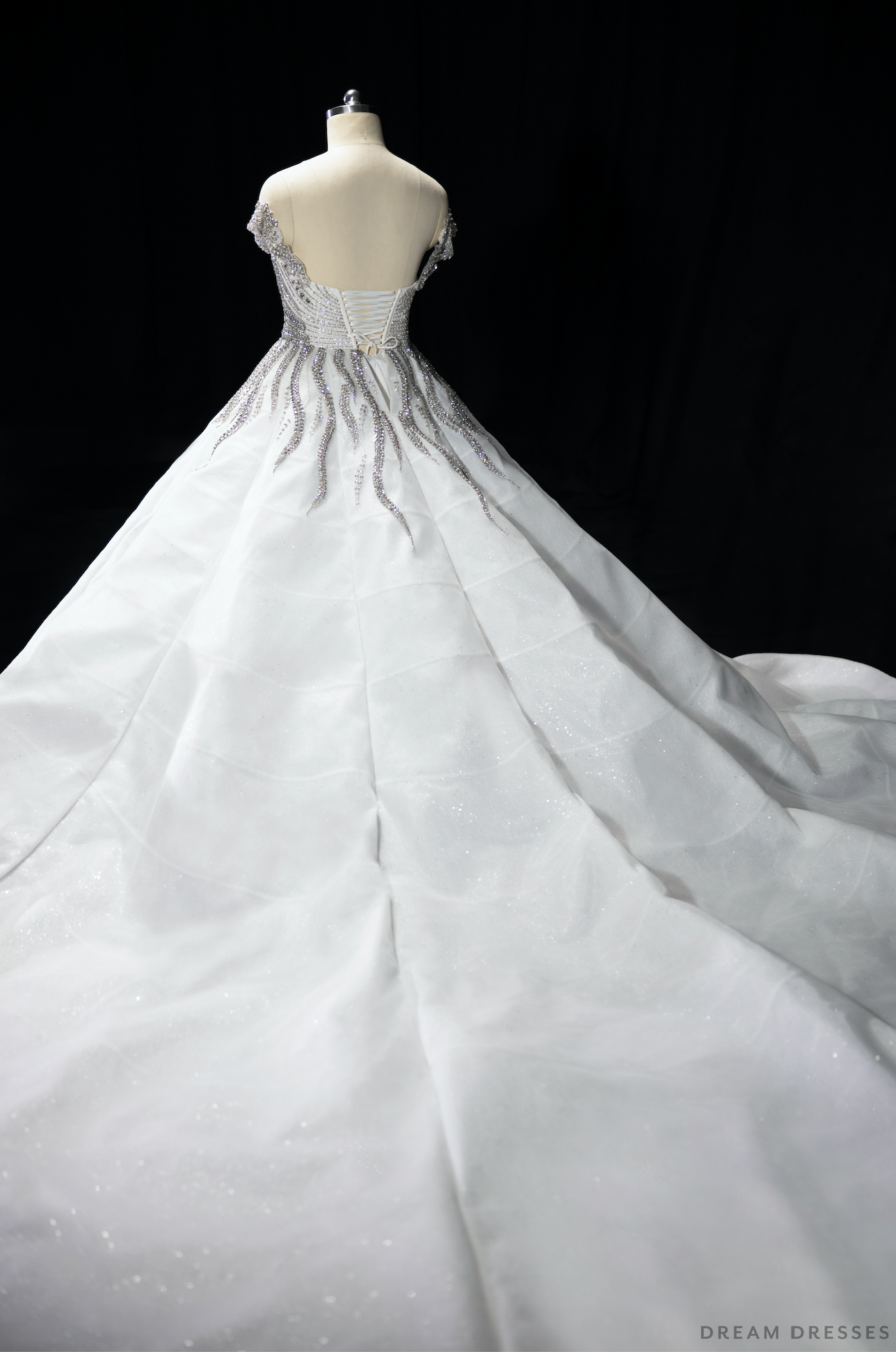 Haute Couture Ball Gown Wedding Dress with Swarovski Crystals (#SHARMAINE)