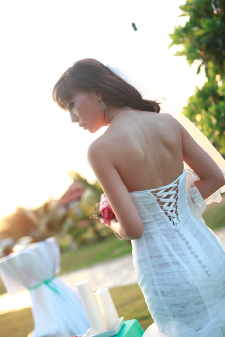 Custom Mermaid Wedding Dress With Lace Up Back (Style PRISCILLA #PB071) - Dream Dresses by P.M.N
 - 4