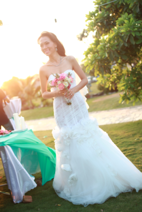Custom Mermaid Wedding Dress With Lace Up Back (Style PRISCILLA #PB071) - Dream Dresses by P.M.N
 - 3