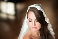 One-tier Cathedral Veil With Scalloped Lace Trims (#PB196) - Dream Dresses by P.M.N
 - 4