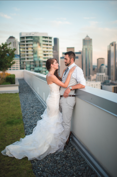 SAMPLE SALE/ Lace Over Tulle Tiered Mermaid Gown (Style Chloe #PB123)