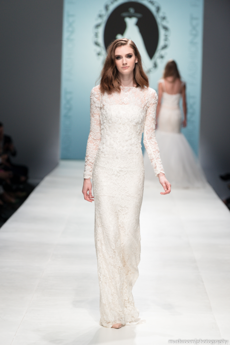 Long Sleeve All Over Lace Wedding Dress (#SS16108) - Dream Dresses by P.M.N
 - 8