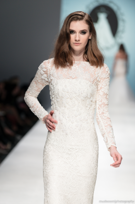 Long Sleeve All Over Lace Wedding Dress (#Genni)