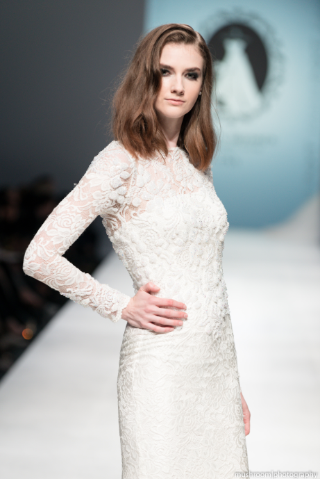 Long Sleeve All Over Lace Wedding Dress (#SS16108) - Dream Dresses by P.M.N
 - 14